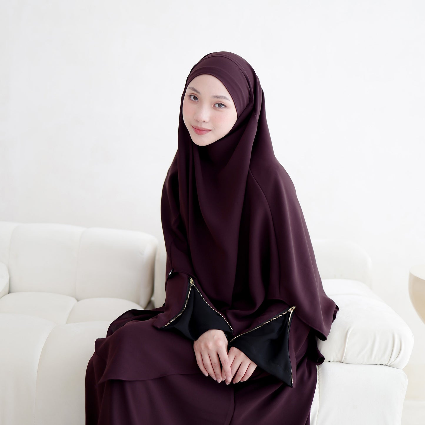 Madina Abaya - Dark Maroon