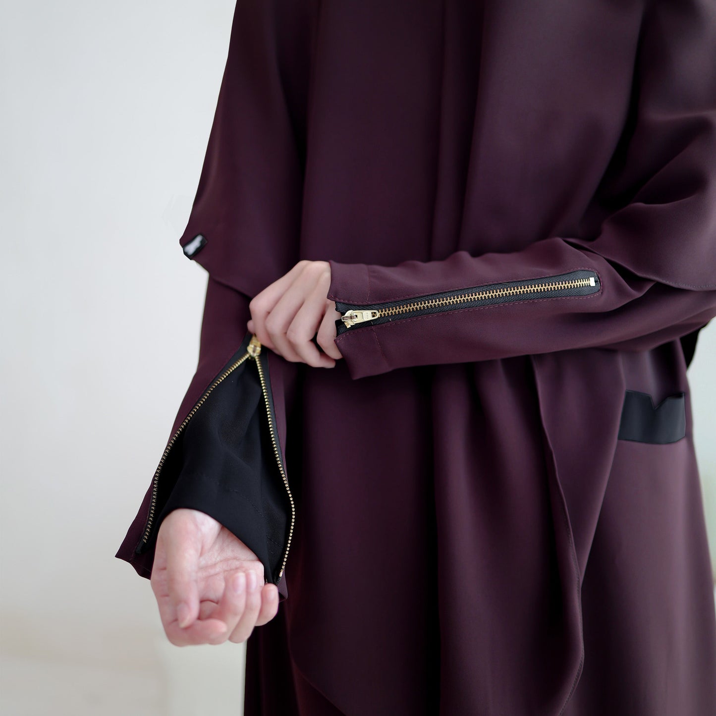 Madina Abaya - Dark Maroon