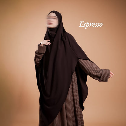 Luma Abaya Stripe - Espresso