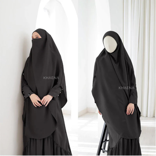 Shafa Abaya - Jetblack