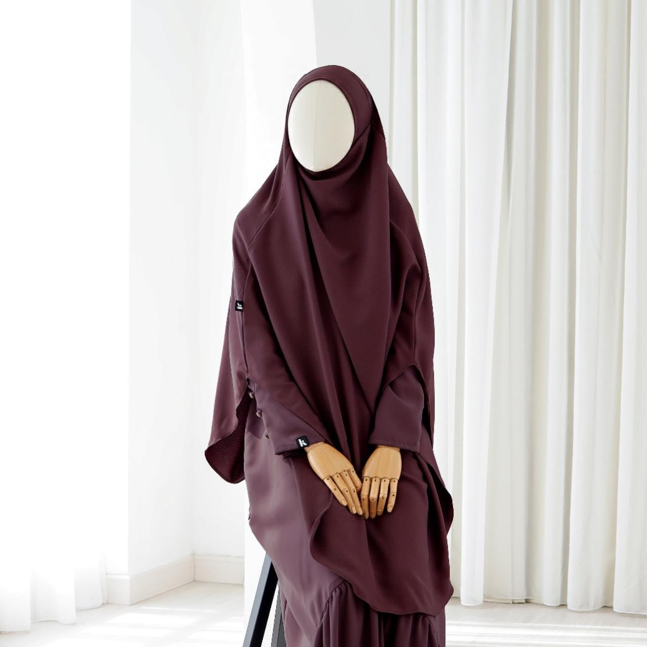Shafa Abaya - Dark Maroon