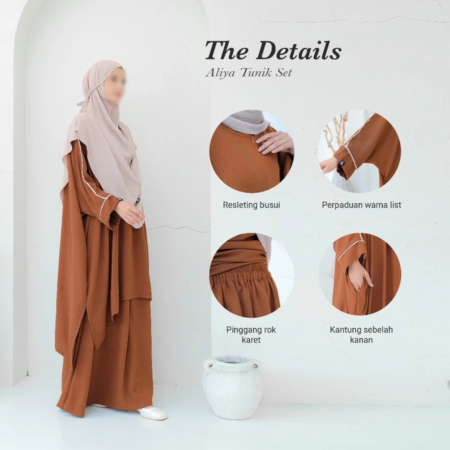 [CS] Aliya Tunik Set - Taupe