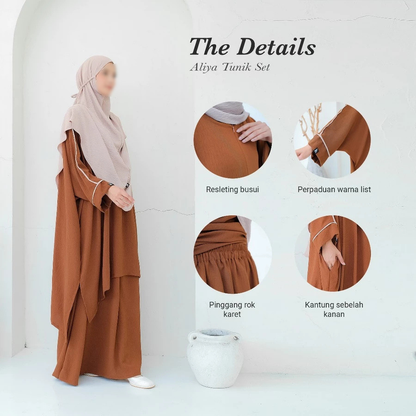 [CS] Aliya Tunik Set - Taupe