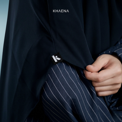 Luma Abaya Stripe - Deep Ocean